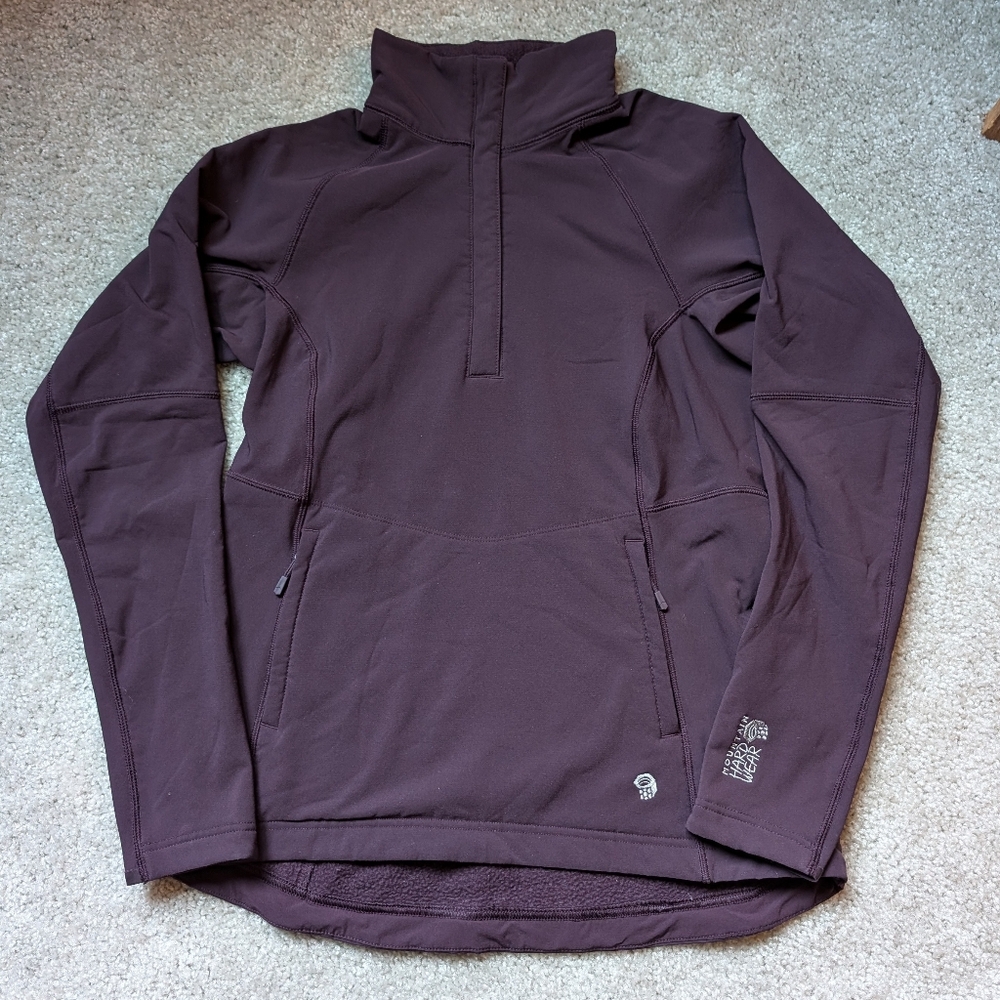 Mountain Headwear Dark Purple Quarter Snap Pullover (Medium)